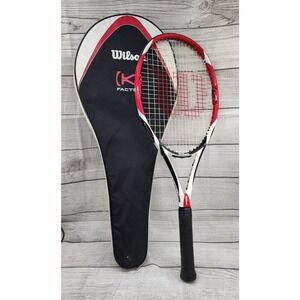 Wilson Red and Black Tennis Racket with Cover